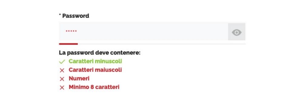 Schermata di approvazione inserimento password